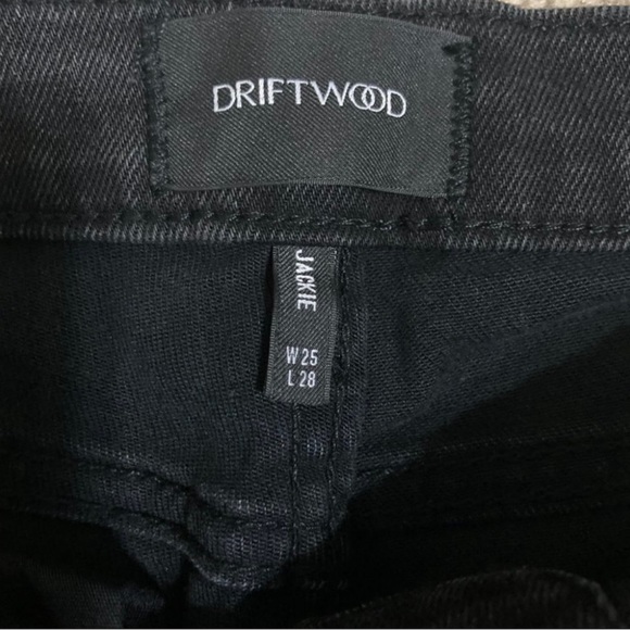 Black Studded Driftwood Jeans, Size 25 NWT - Picture 4 of 10